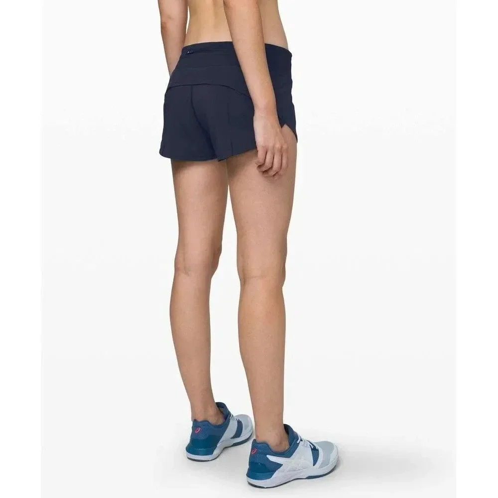 LULULEMON Women's EEUC Speed Up navy blue LR Low Rise 2.5